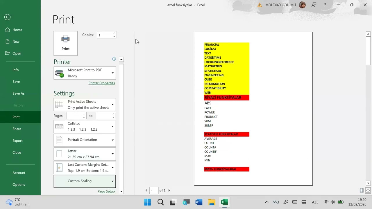 EXCEL, PowerPoint 2019 son təkrar