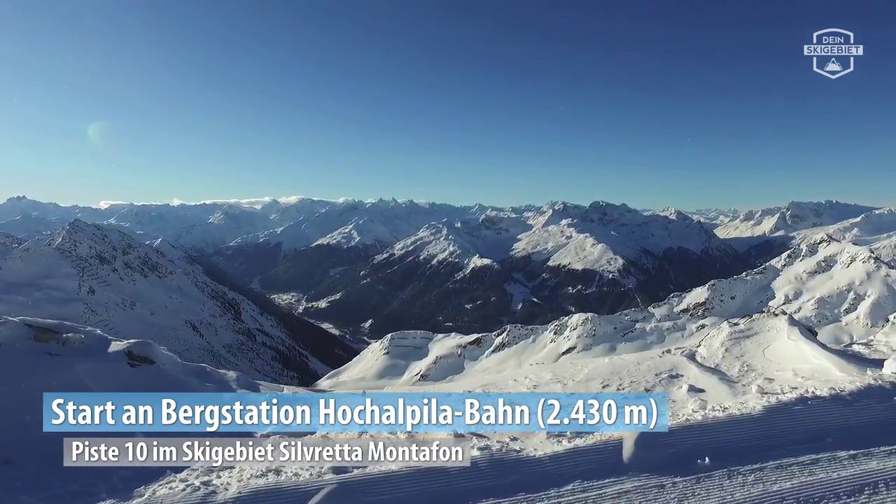 Silvretta Montafon: Piste 10 an der Hochalpila-Bahn