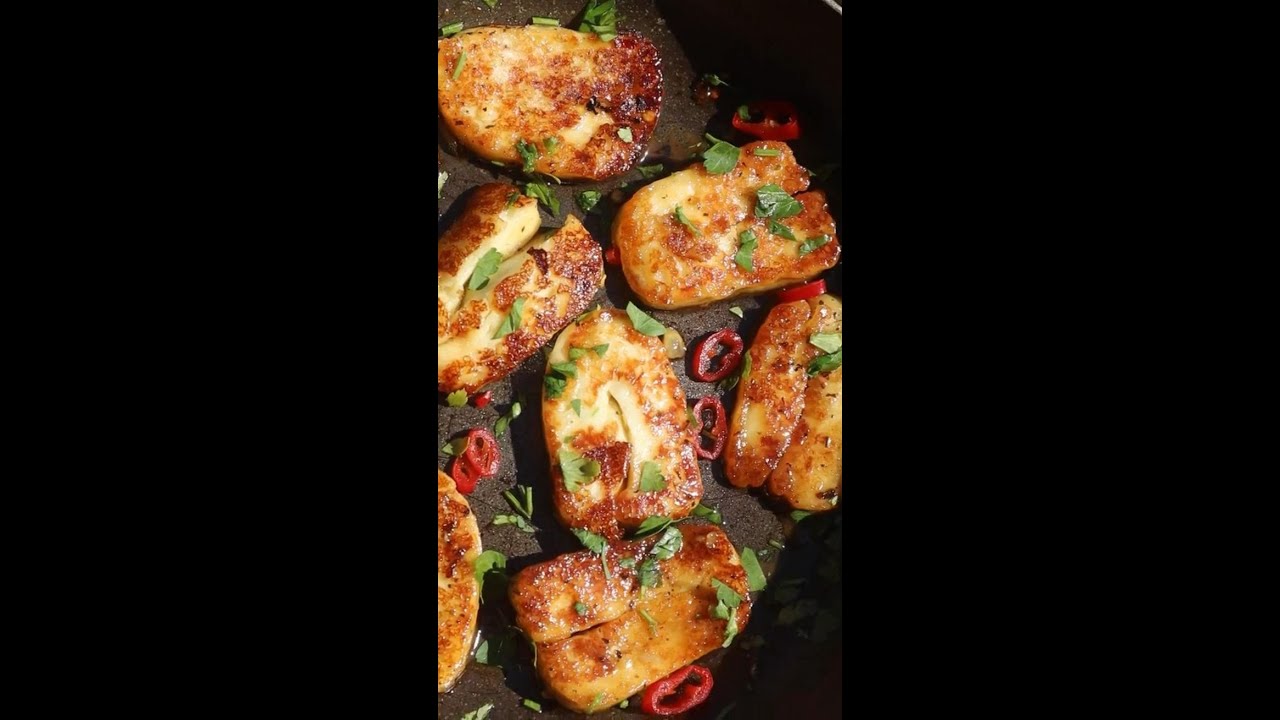 Honey Glazed Haloumi #shorts #halloumi