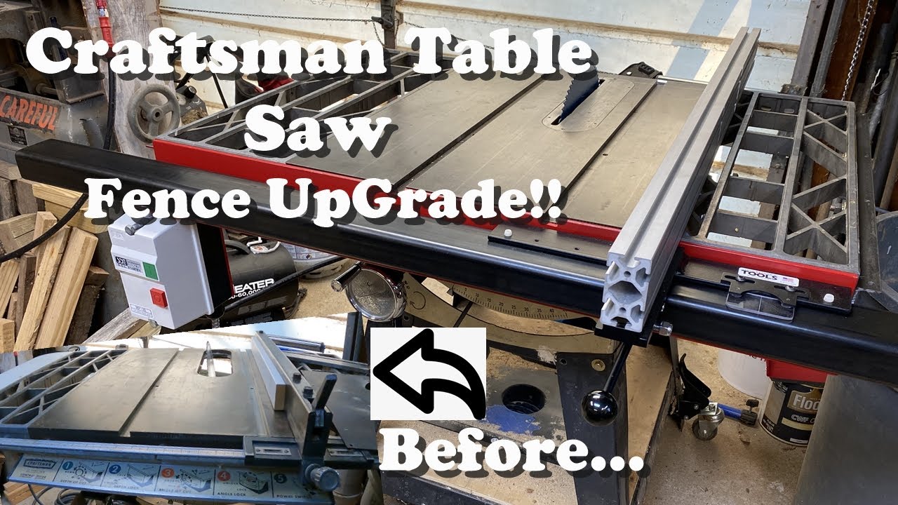 Craftsman 113 Series Fence/Guide Rail Upgrade plus a little TLC #verysupercooltools #biesemeyer