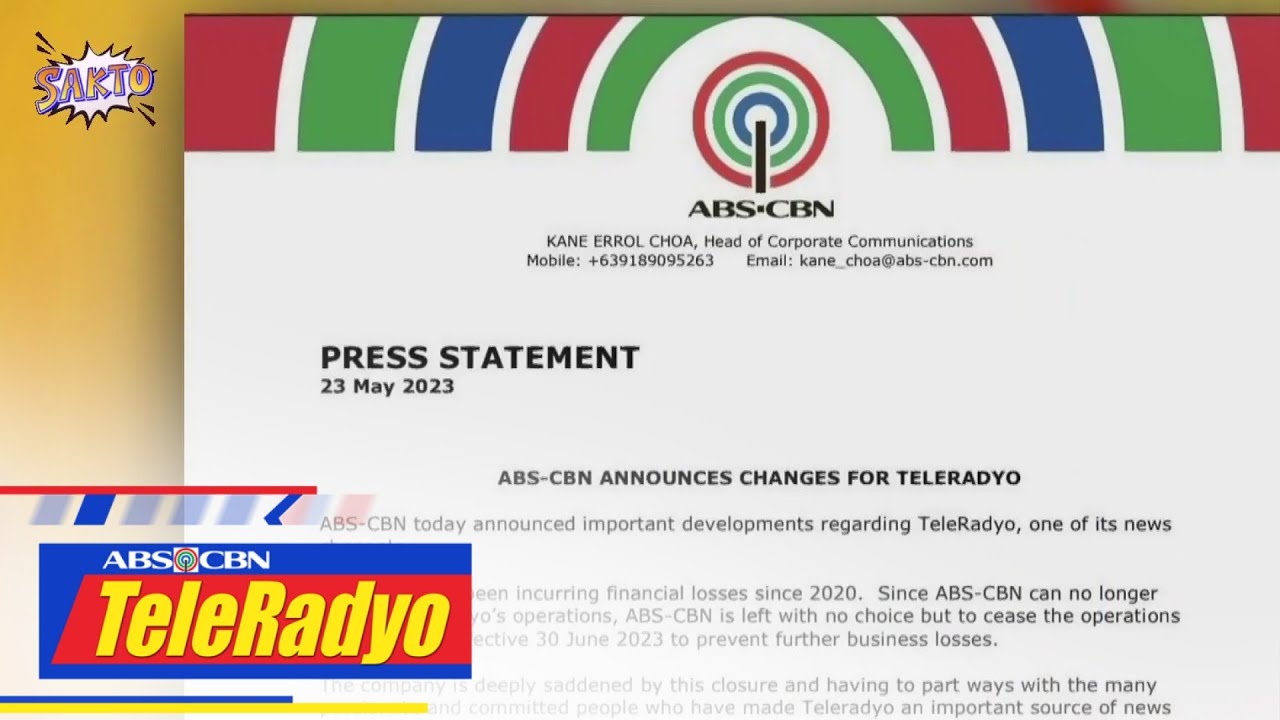TeleRadyo magpapaalam na sa ere sa June 30 | Sakto (24 May 2023)