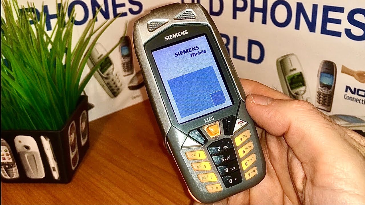 Siemens M65 startup and shutdown all animations - by Old Phones World