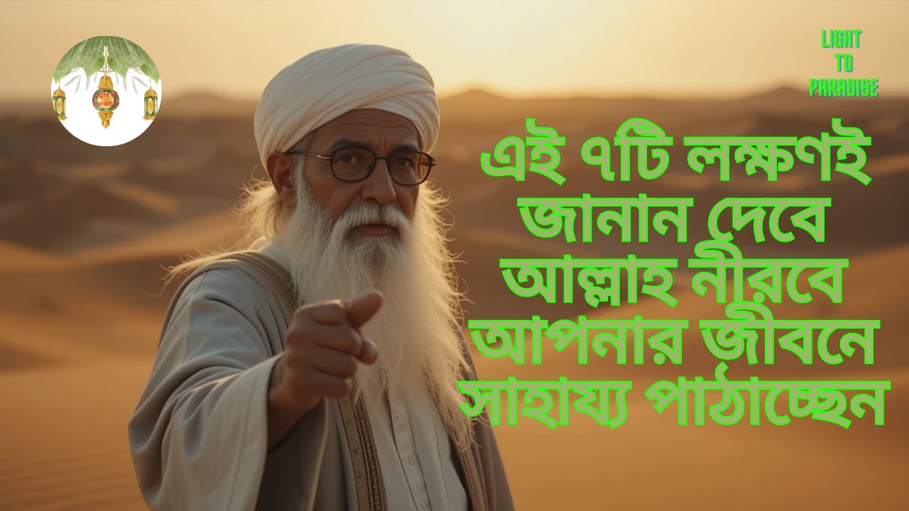 এই ৭টি লক্ষণই জানান দেবে: আল্লাহ নীরবে আপনার জীবনে সাহায্য পাঠাচ্ছেন! #lighttoparadise