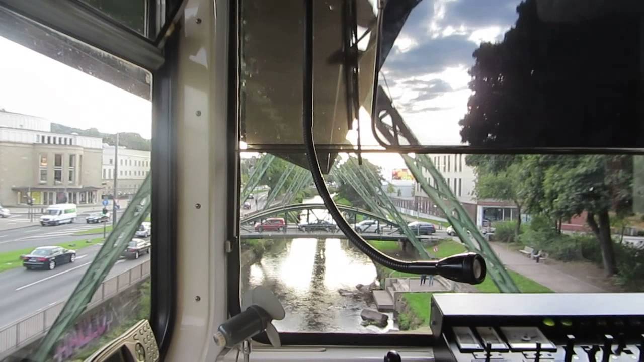 A view from driver's cabin: Wuppertaler Schwebebahn