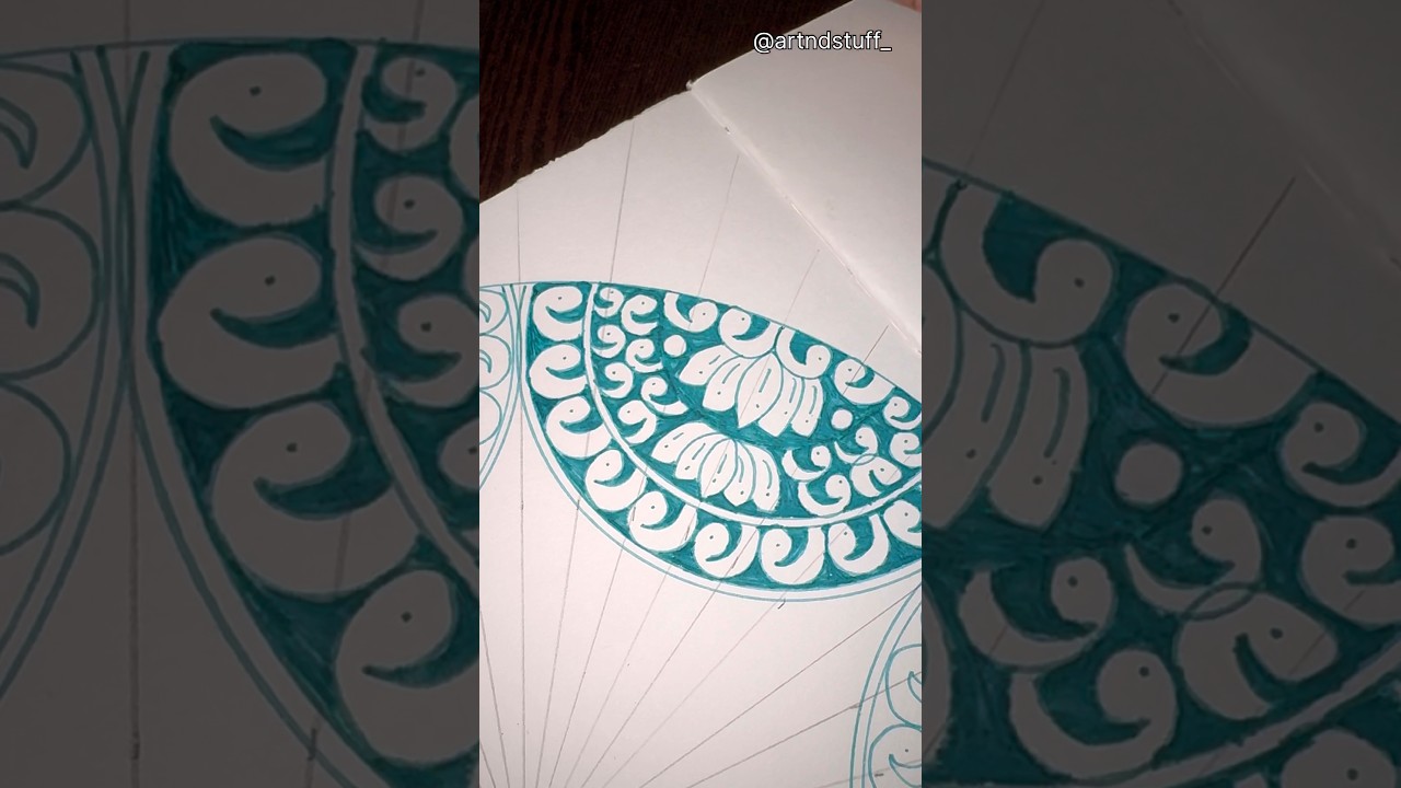 Subscribe to learn mandala step-by-step #mandalaart #mandalapattern #mandaladrawing #patterndrawing