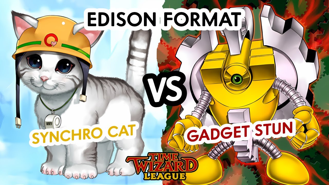 Yu-Gi-Oh! Edison Format Synchro Cat vs Gadget Stun - Time Wizard League