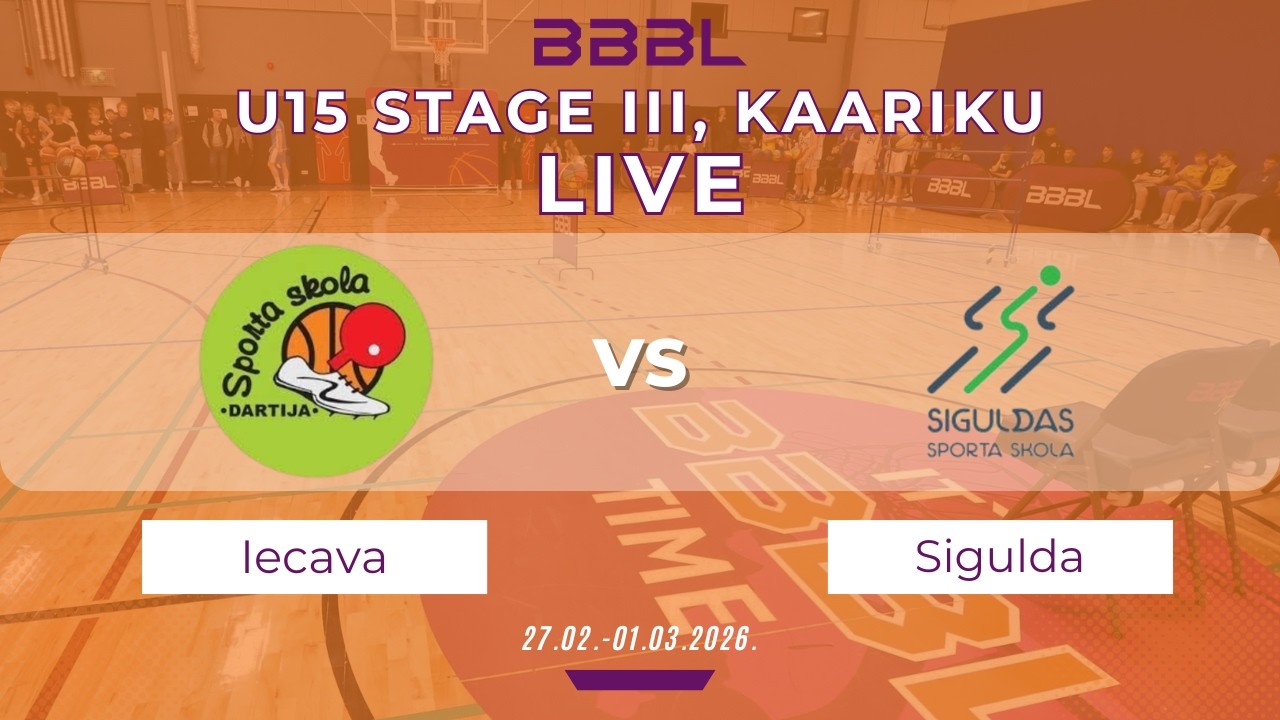 Iecava 2011 vs Sigulda 2011 | BBBL U15 | Stage III