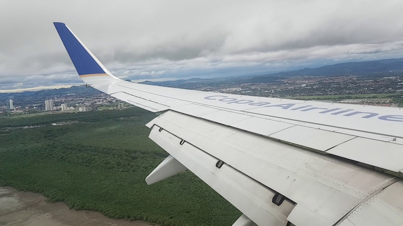 Aterrizando en Ciudad de Panama Copa Airlines CM796