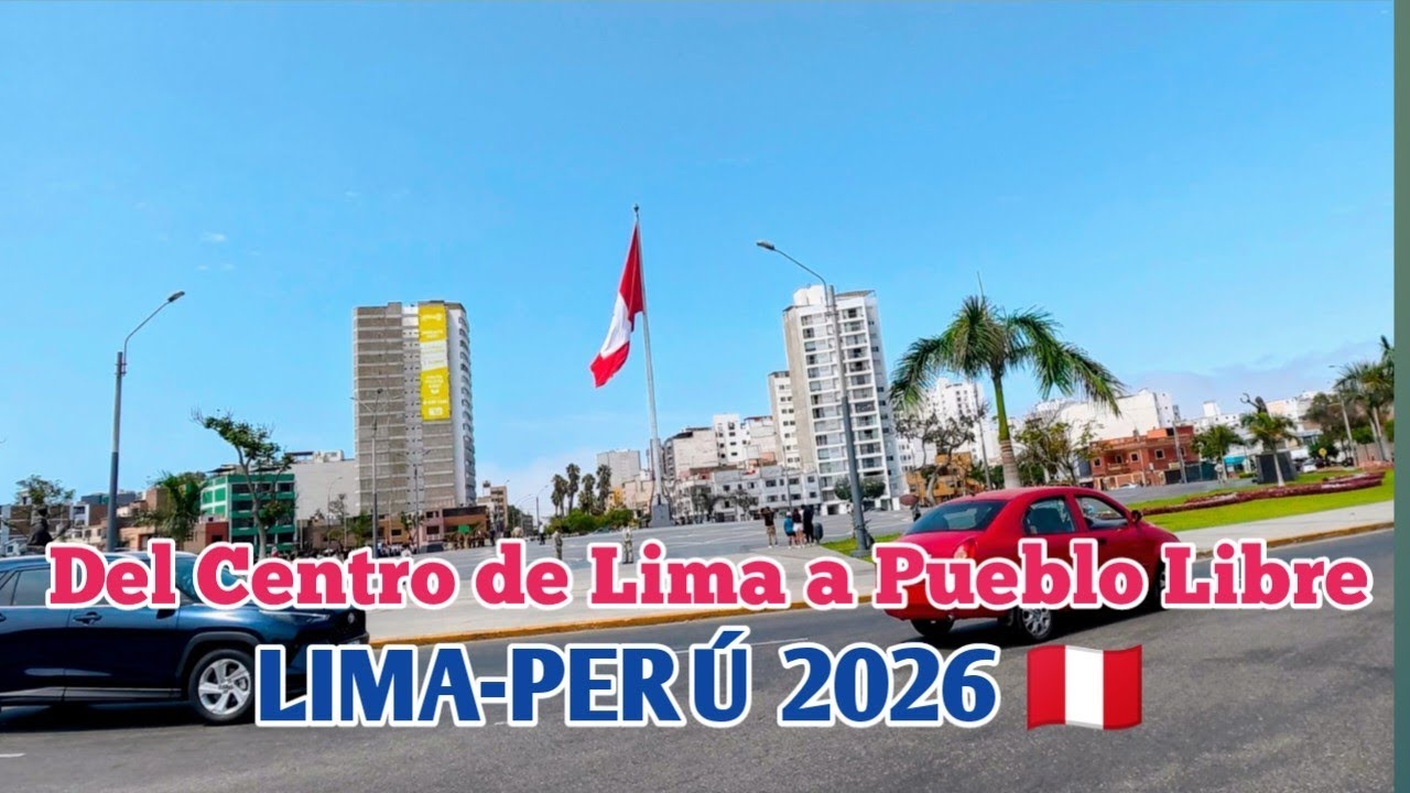 LIMA PERÚ 4K | UN RECORRIDO DESDE EL CENTRO DE LIMA HASTA EL PUEBLO LIBRE | DÍA 15/03/2026