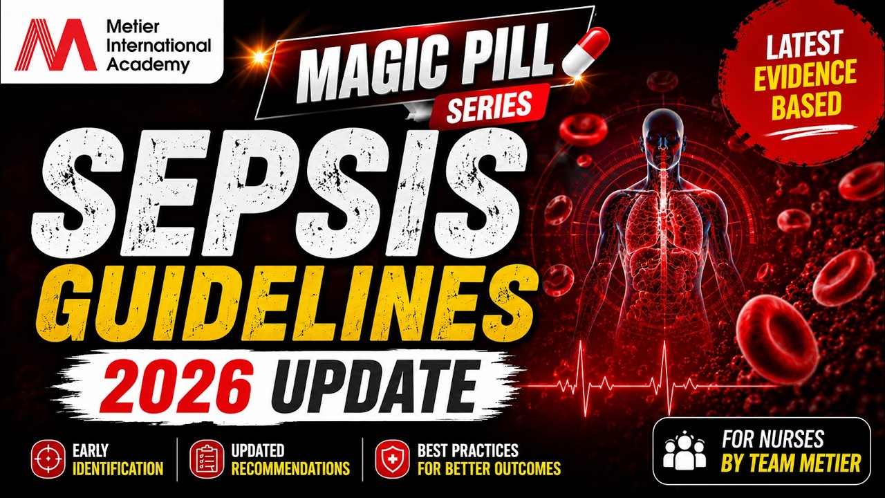 Sepsis Guidelines 2026 | Magic Pills 139 | NORCET- 11 | Metier