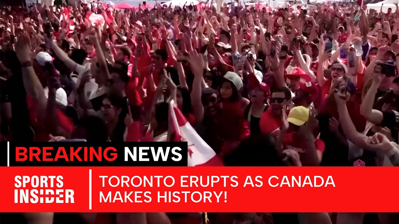 Canada Fans ERUPT in Toronto After World Cup Win | Canada vs South Africa Fan Reactions | AD1Z