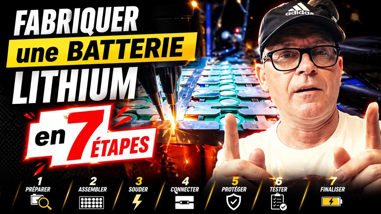 FABRIQUER une BATTERIE lithium en 7 ÉTAPES