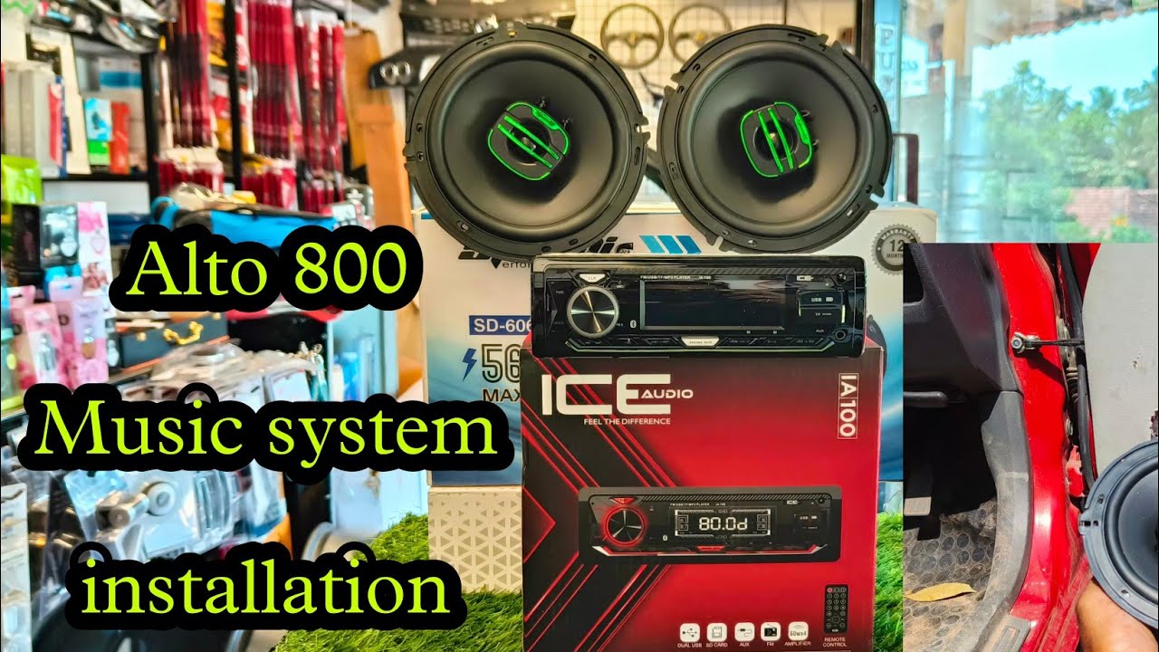 Alto 800 music system installation  | carbon customz Kerala