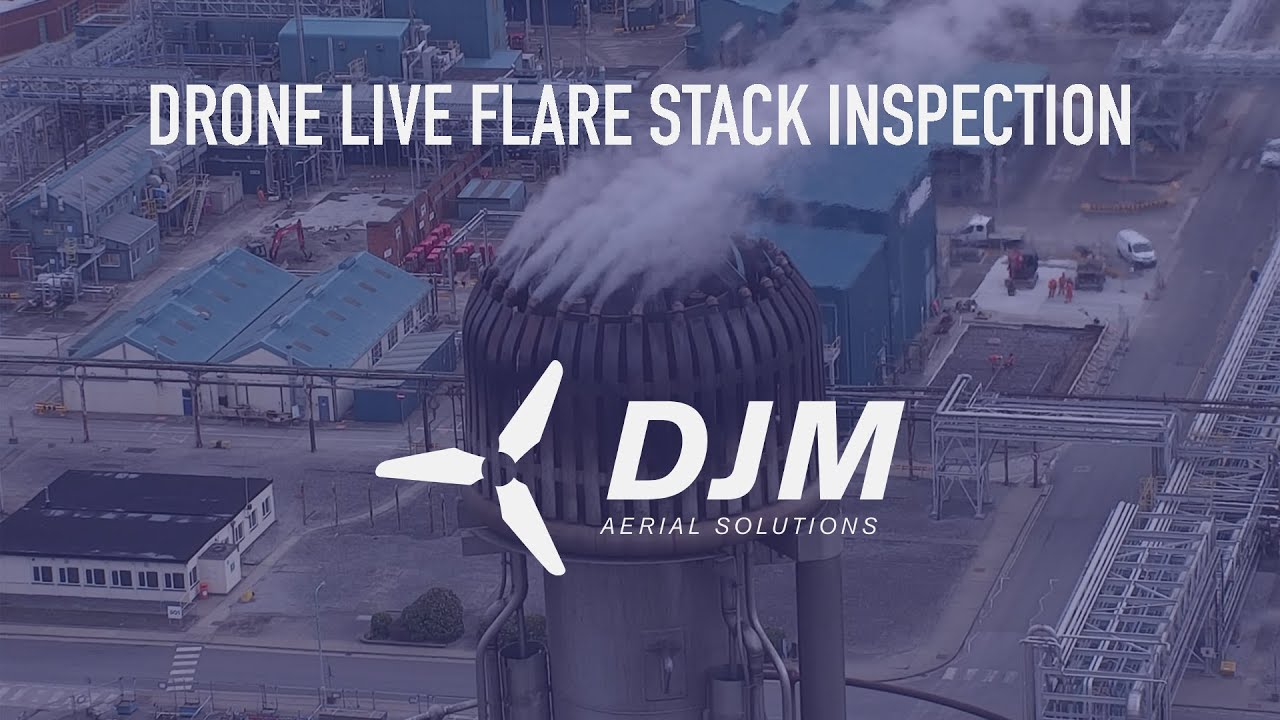 Drone Live Flare Stack Inspection DJM Aerial Solutions Drone Inspection North East