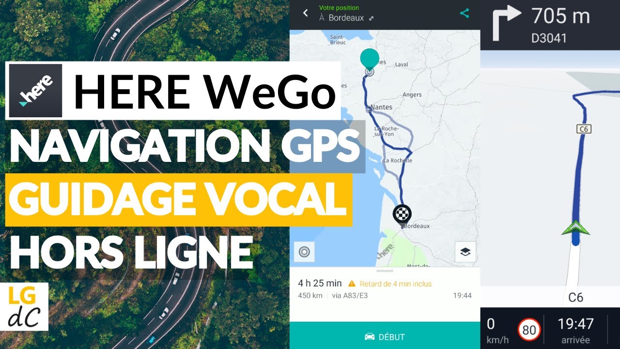 HERE WeGo : L'application Android | Navigation GPS, guidage vocal, cartes hors ligne, itinéraires...