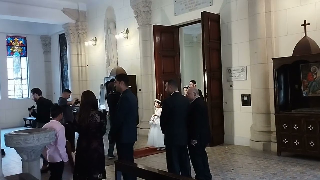 A Coptic wedding in Collège Saint-Marc, Alexandria Egypt