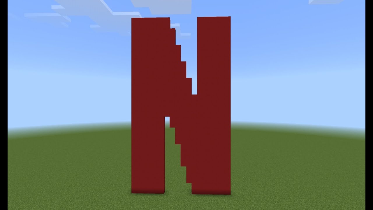 Minecraft Video: How To Make The Netflix Logo 