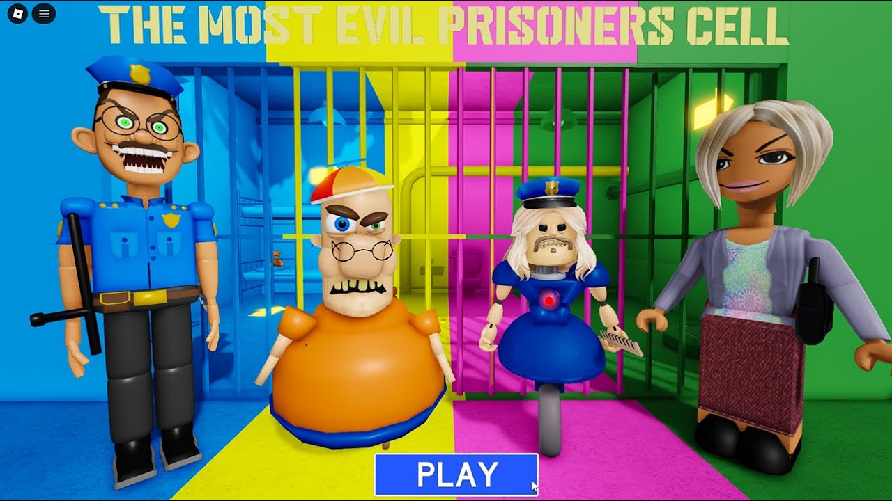 Roblox MR SPRINKLES from Evil Karen Police Girl Escape Prison Guard All the Best Games in 1 (OBBY)