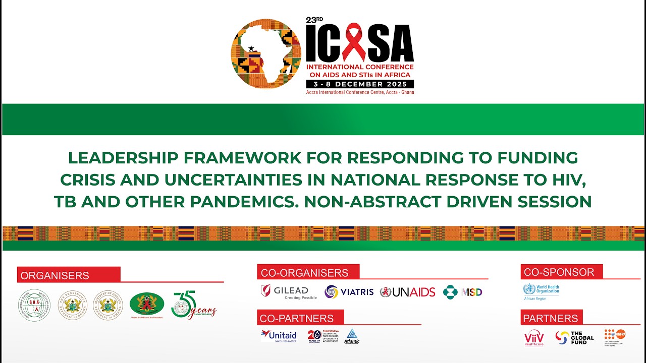 ICASA 2025: Abstract Driven Session: Leadership framework for responding to funding crisis and...
