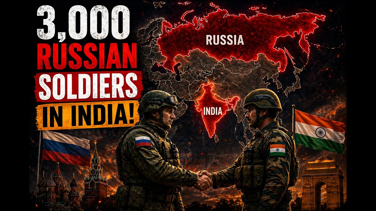 Why is Russia sending 3000 soldiers to India?