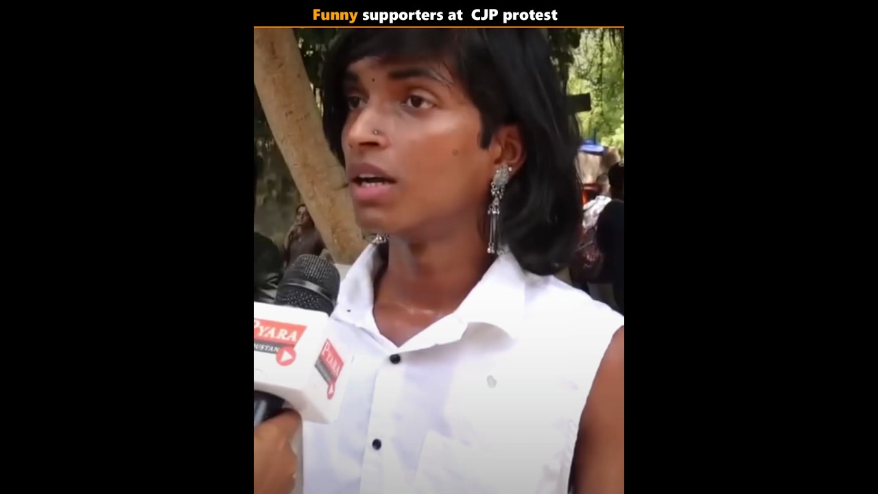 cjp के protest में आए funny supporters 😱 #cjp #supporters #protest #trending