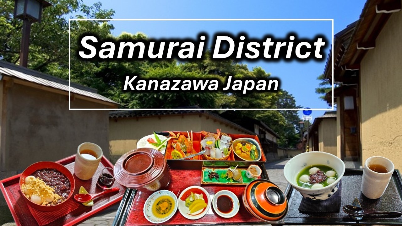 Food Tour at Samurai District in Kanazawa Japan | Eating Delicious Set Meal & Sweets