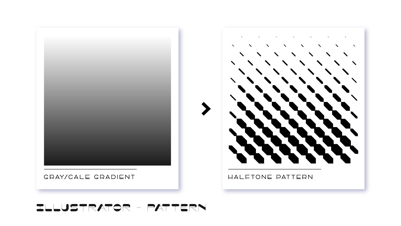 How to make Pattern in Adobe Illustrator: Custom Halftone