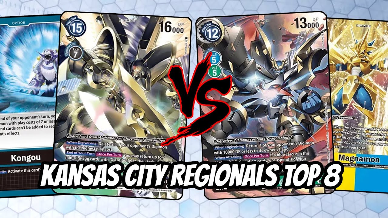 Alphamon vs Imperialdramon Kansas City Regionals Top 8 (Digimon TCG BT9)