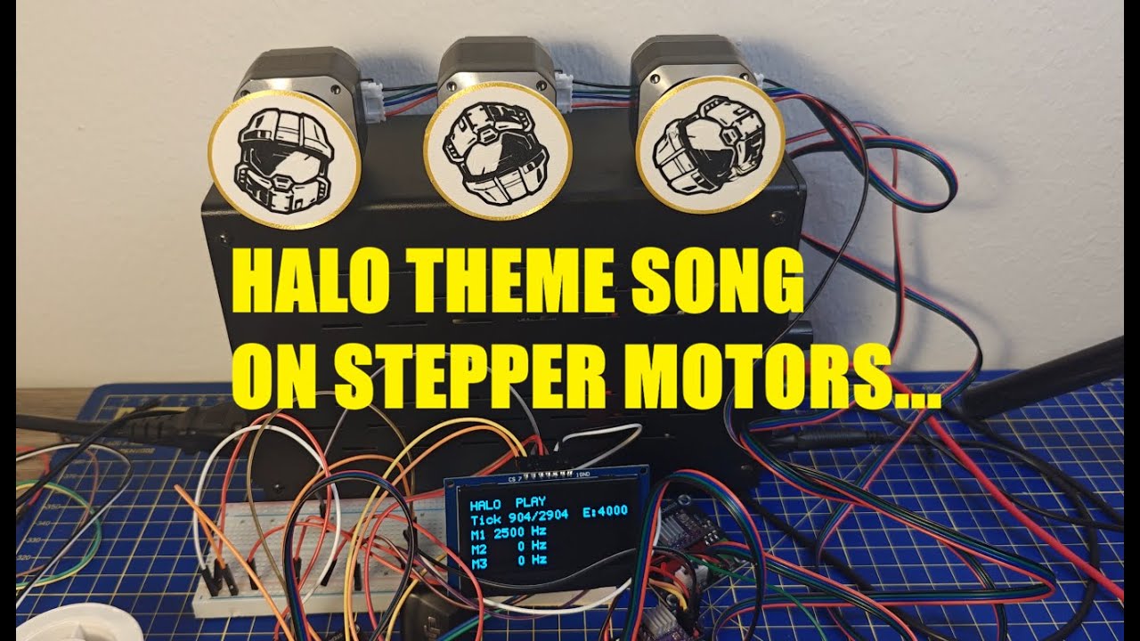 Playing the Full Halo Theme on Stepper Motors