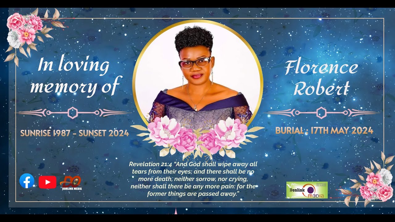BURIAL SERVICE OF FLORENCE ROBERT