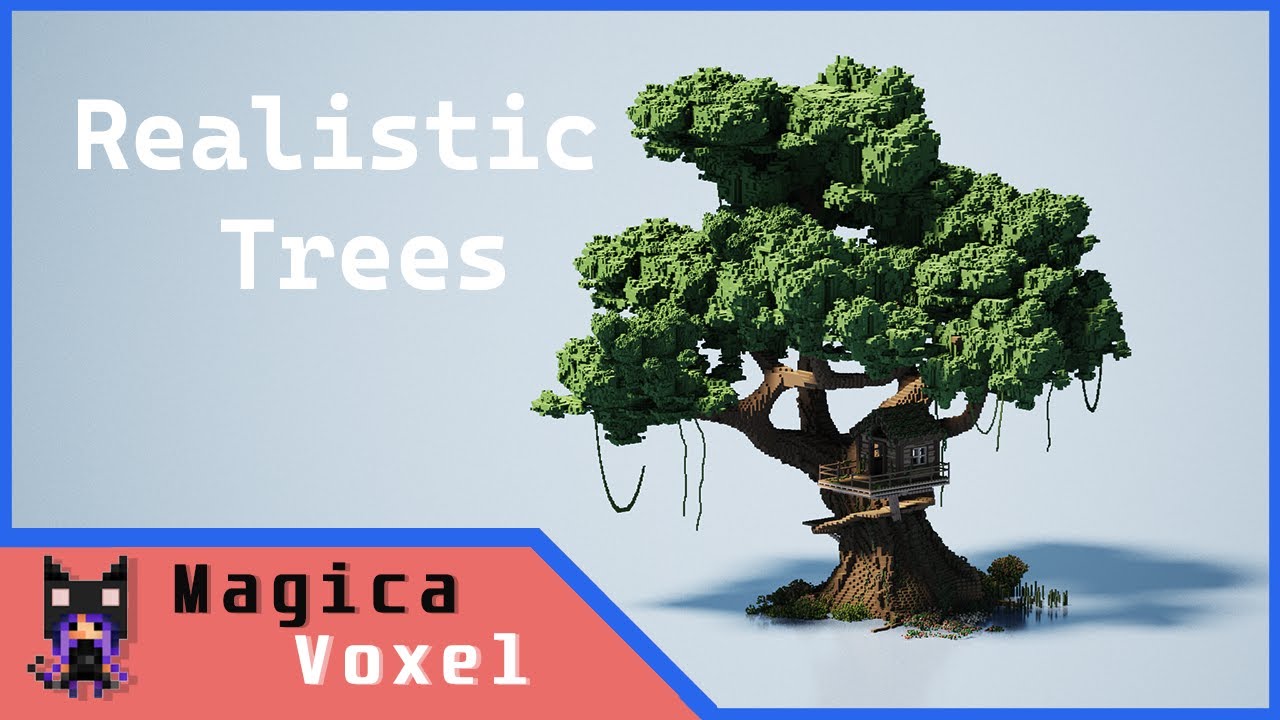 Realistic Trees in MagicaVoxel