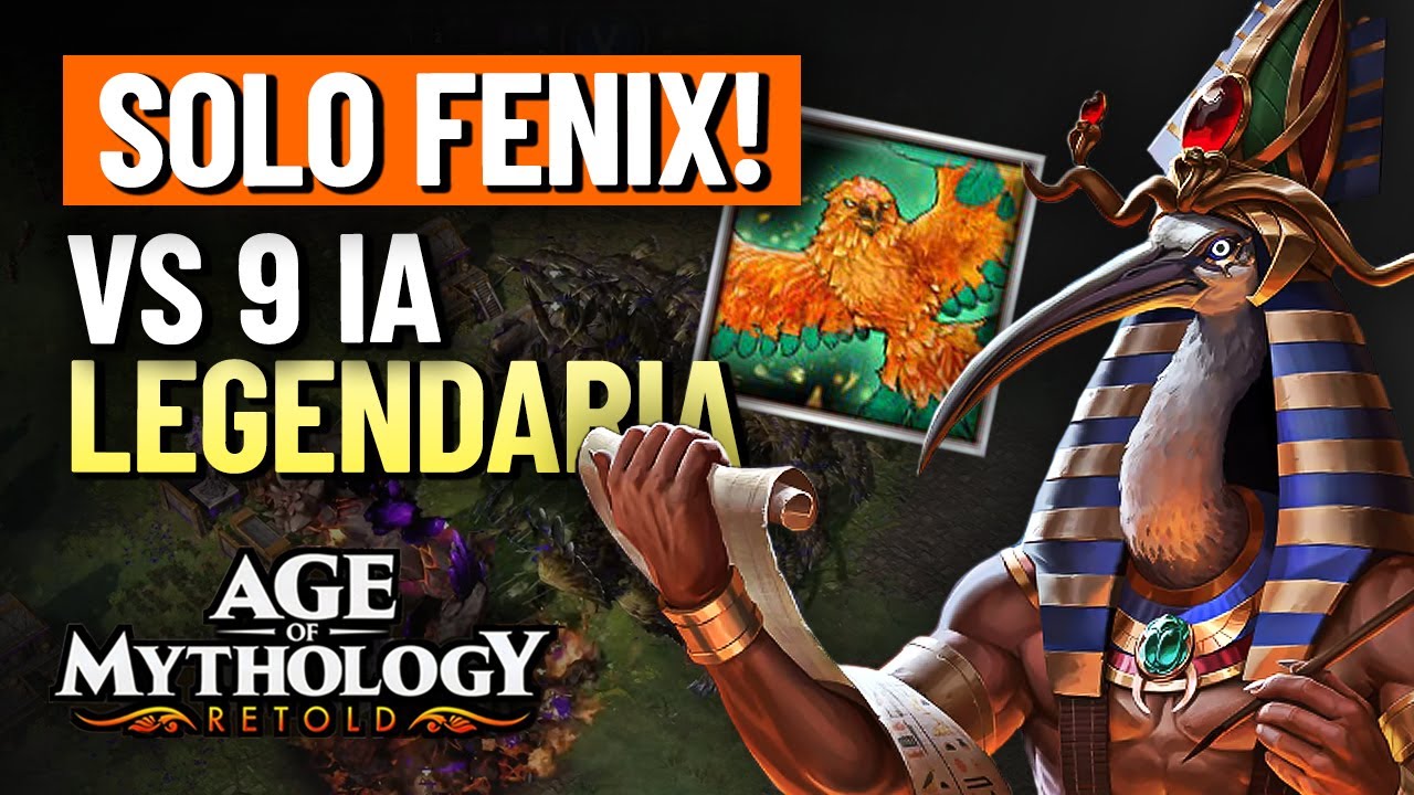 🔥Ejército INMORTAL de SOLO AVES FÉNIX VS 9 IA en dificultad LEGENDARIA🔥 | AGE of MYTHOLOGY RETOLD