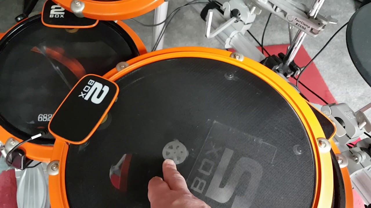 2Box Drumit5 Mk 2 to Mk 1 Kick pad transfer