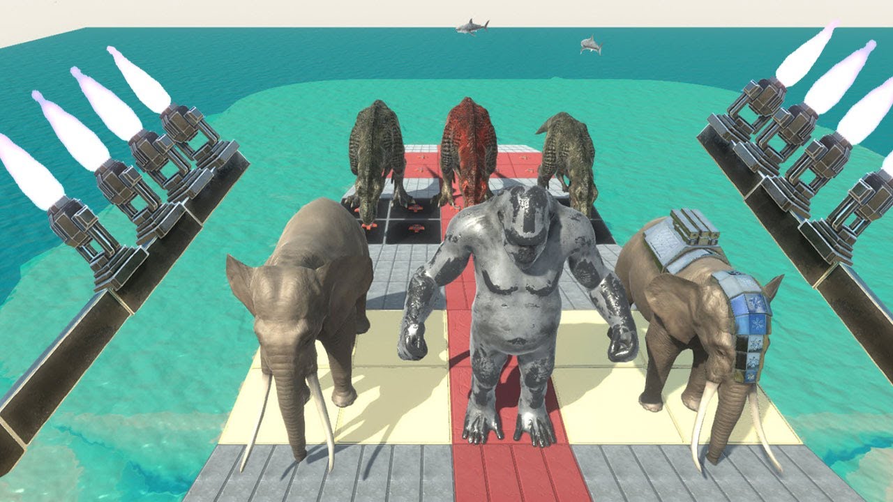 Hit the Turbine and Feed it to the Sharks  - 🎮 Animal Revolt Battle Simulator