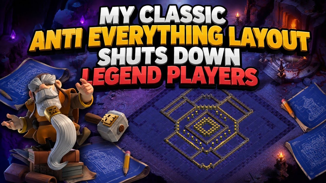 Watch Me Build👷&zwj;♂️🏗 CLASSIC Anti Everything♻️ Layout TH18 #clashofclans #base #layout #coc #th18