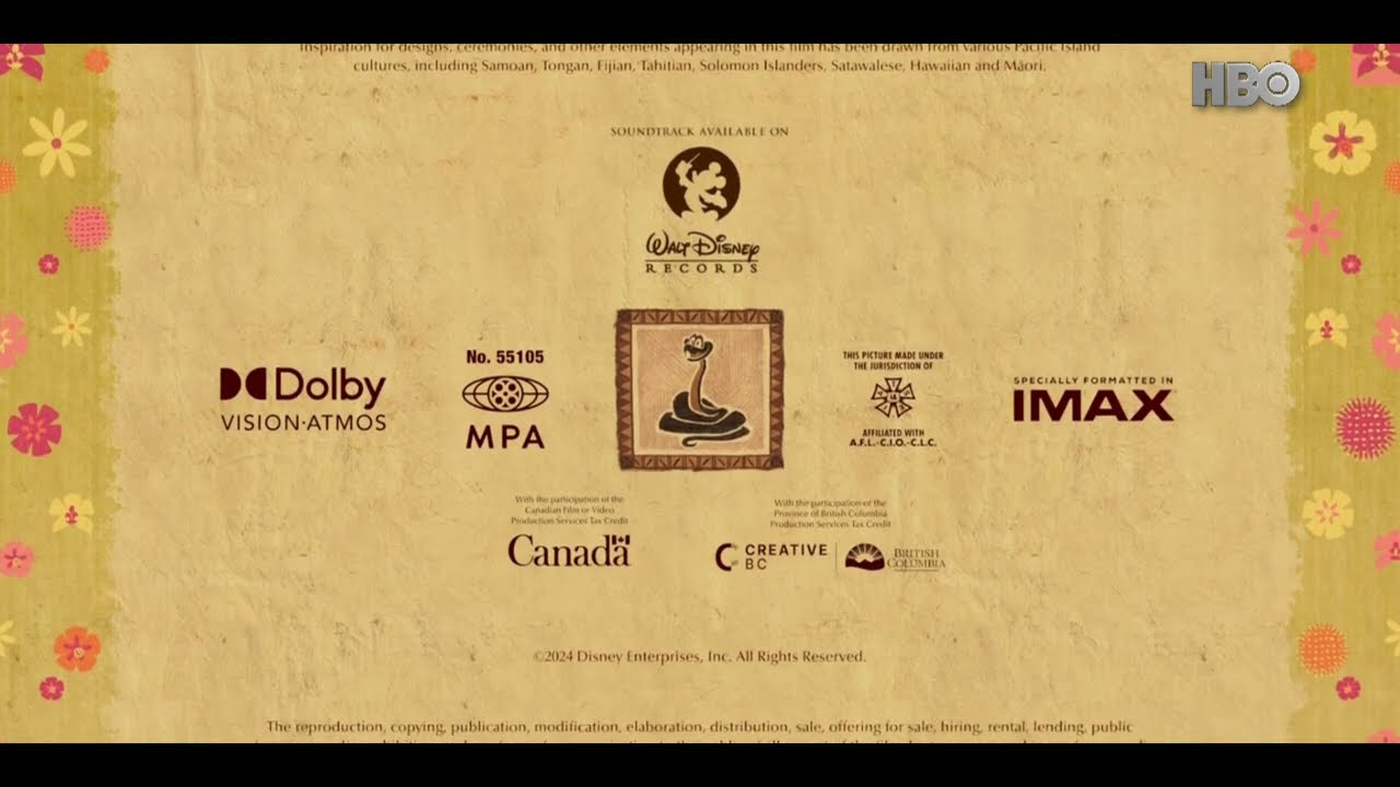 [FANMADE] Moana 2 (2024) - Outro on HBO Go Asia