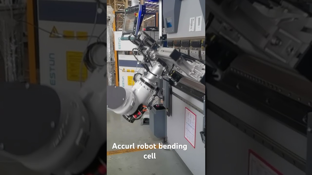 ACCURL electric press brake with robot bending cell