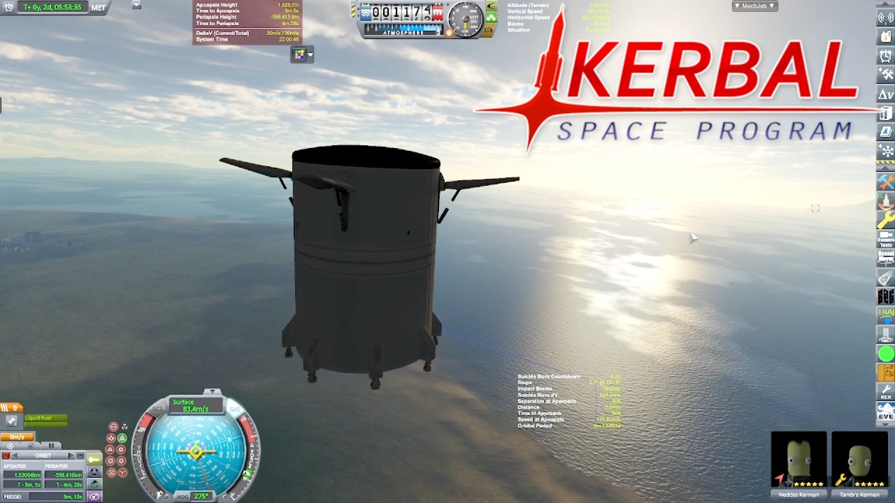 Challenge 14  - Power Landing on Fumes After Stripping the Lander