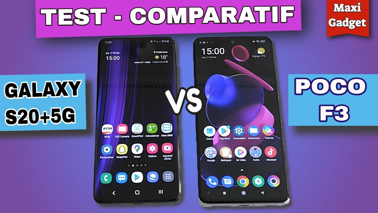 POCO F3 vs Galaxy S20+ 5G: Test et Comparatif (Appareil photo, Gaming, Autonomie, Ecran)