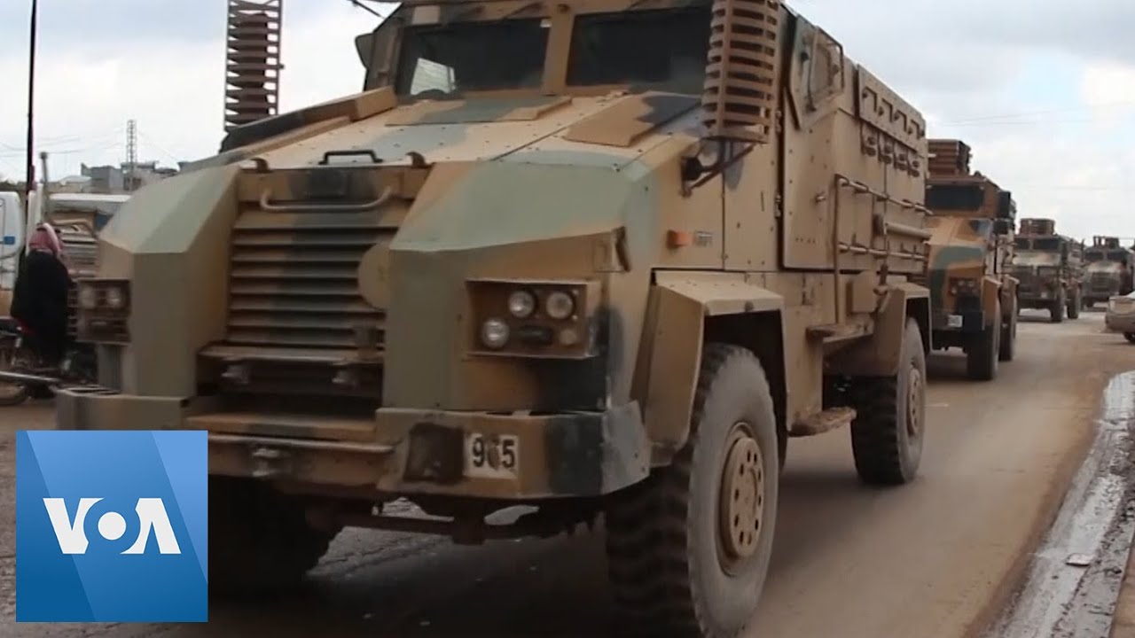 Turkish Convoy Seen Entering Northwestern Syria