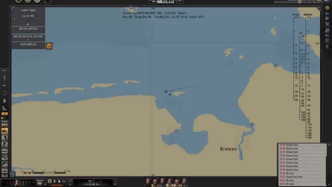 How to Calculate a Ships Speed Manually in Silent Hunter using the Stopwatch