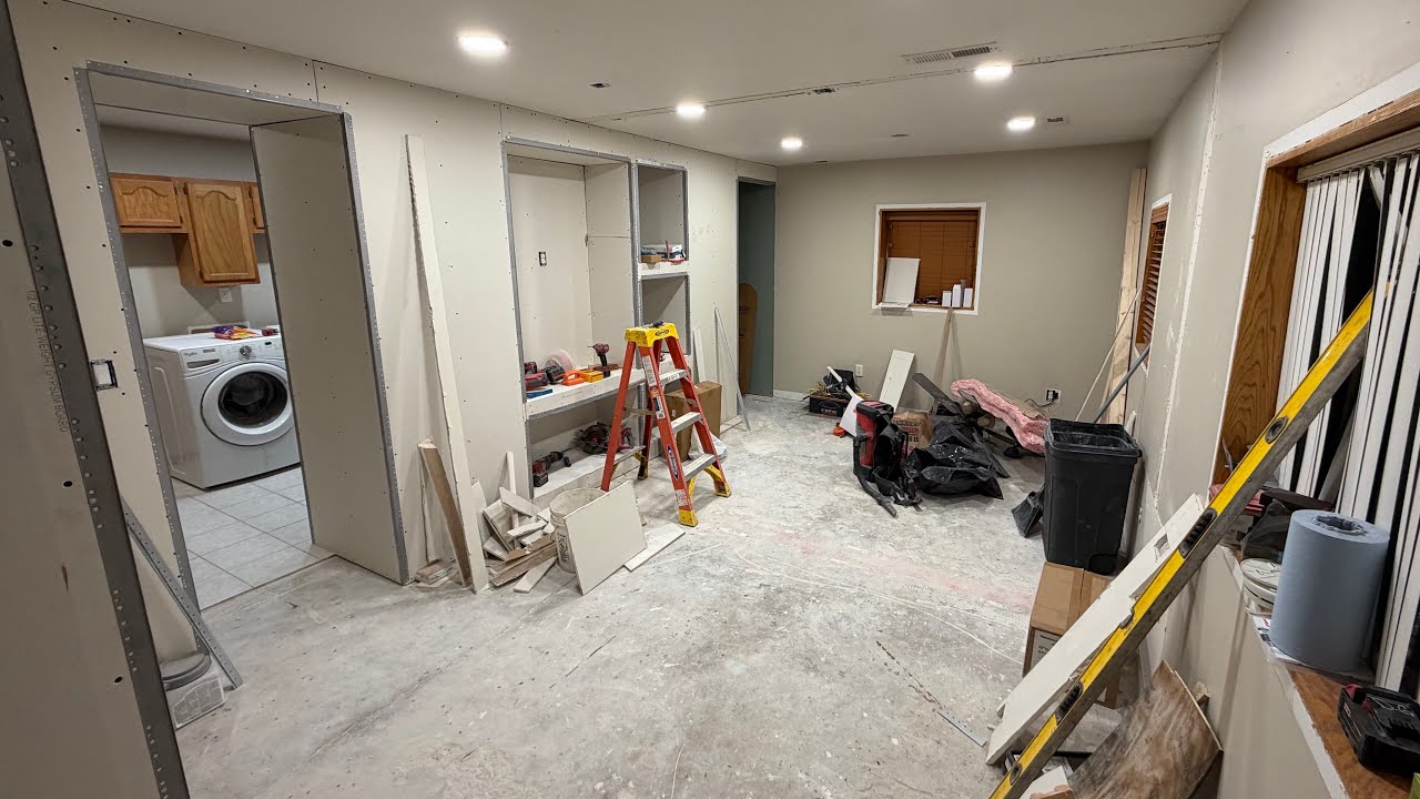 Got All The Drywall And Corner ￼Bead Completed On My Home Remodel!! Part 4 