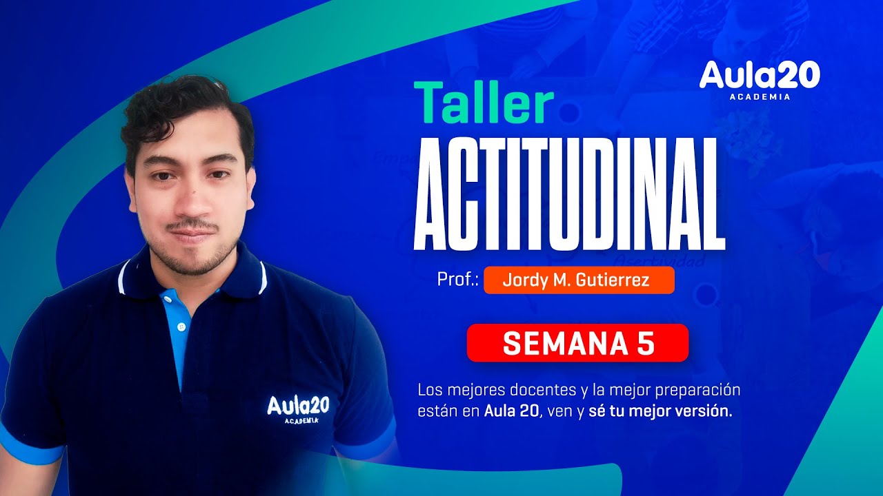 🔴GRATIS | TALLER ACTITUDINAL TIPO UNMSM | SEMANA 5 🔥