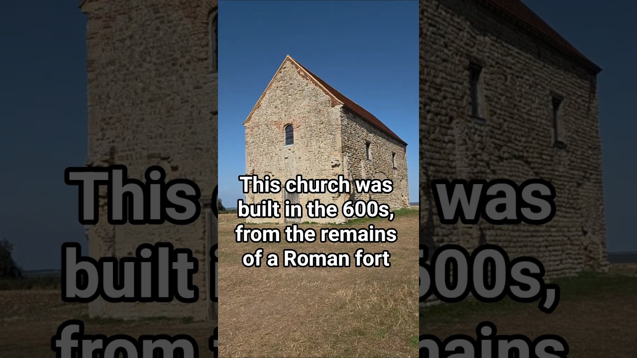 The chapel of St Peter on the wall, built in the 600s from parts of a Roman fort! #history #church