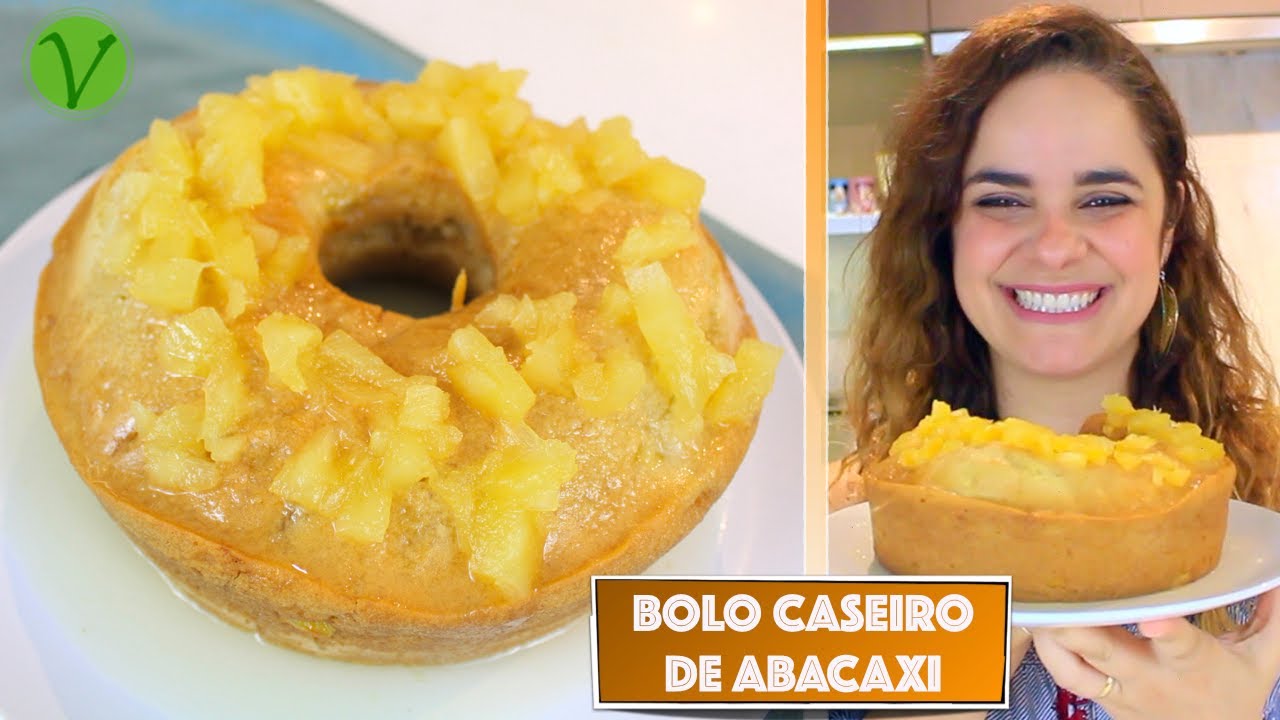 BOLO CASEIRO DE ABACAXI BEM FOFINHO #682 | Receitas da Mussinha