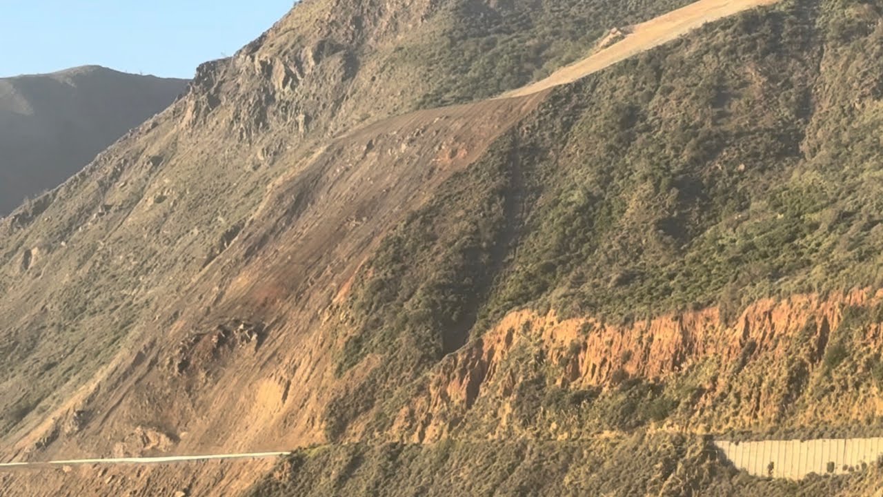 Big sir, fixed landslide road