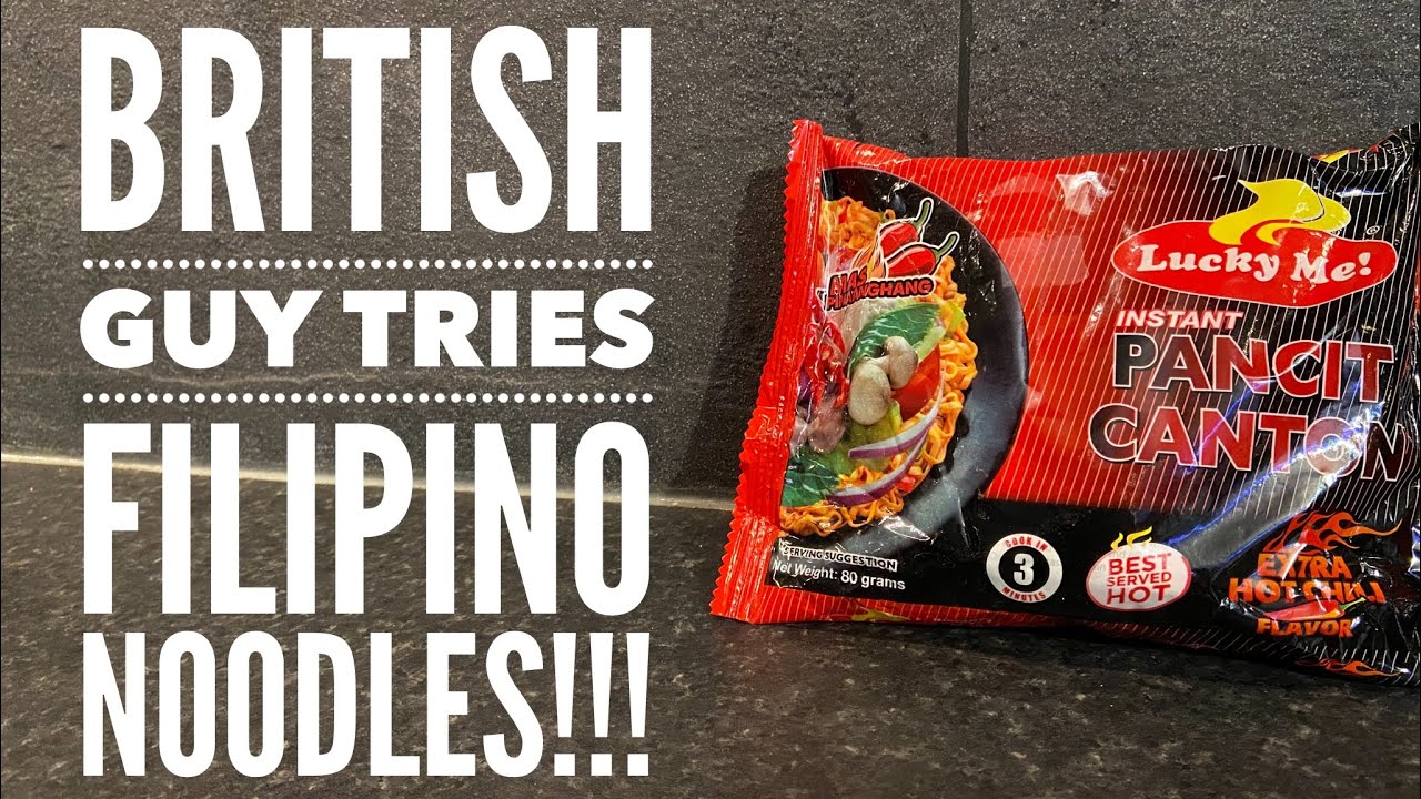 Foreigner Tries A Filipono Experience, Lucky Me Instant Pancit Canton Extra Hot Chili Flavor Noodles