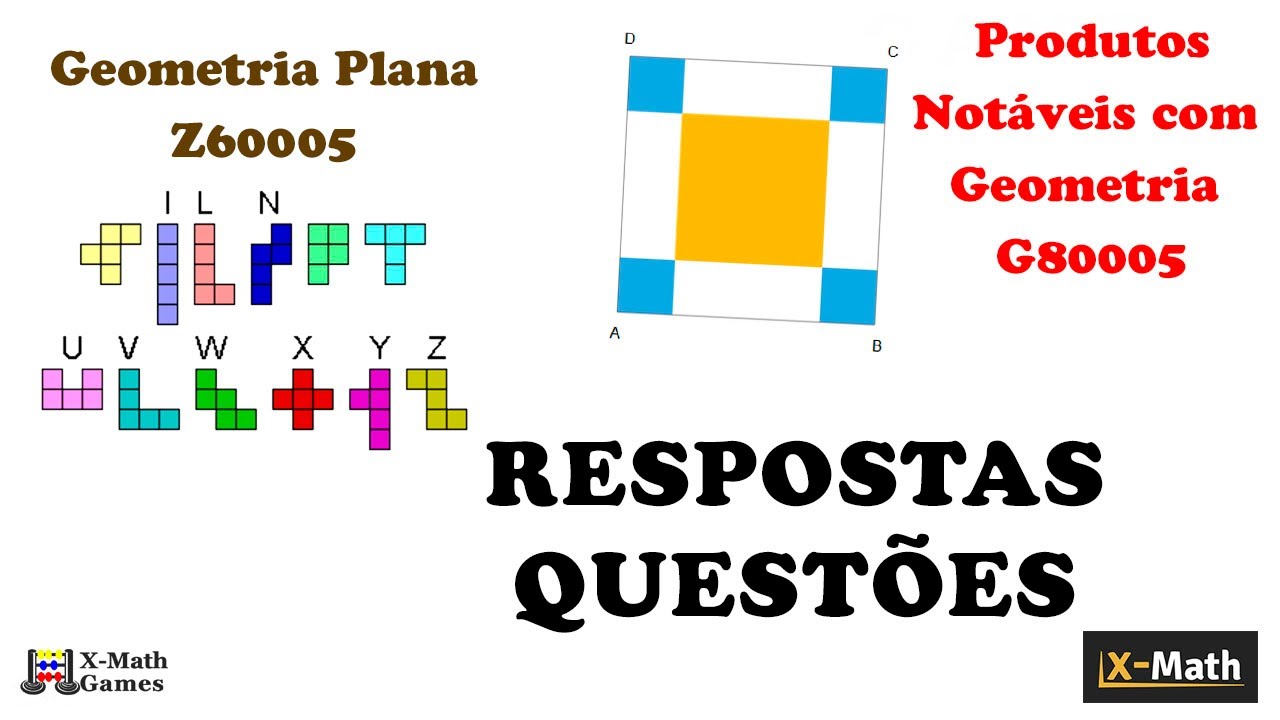 PENTAMINÓS | PRODUTOS NOTÁVEIS [GEOMETRIA; X-MAth Games]