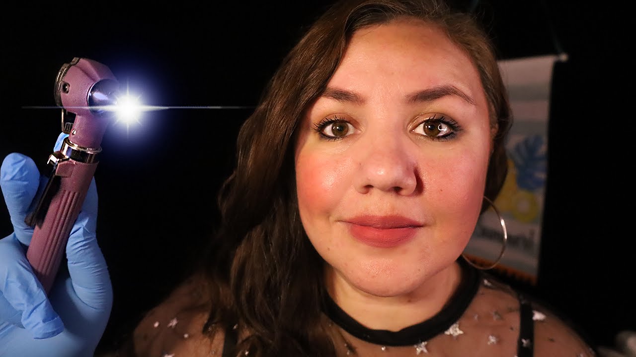 ASMR FULL Otoscope Exam & Ear Cleaning Roleplay / Ear drops and Personal Attention