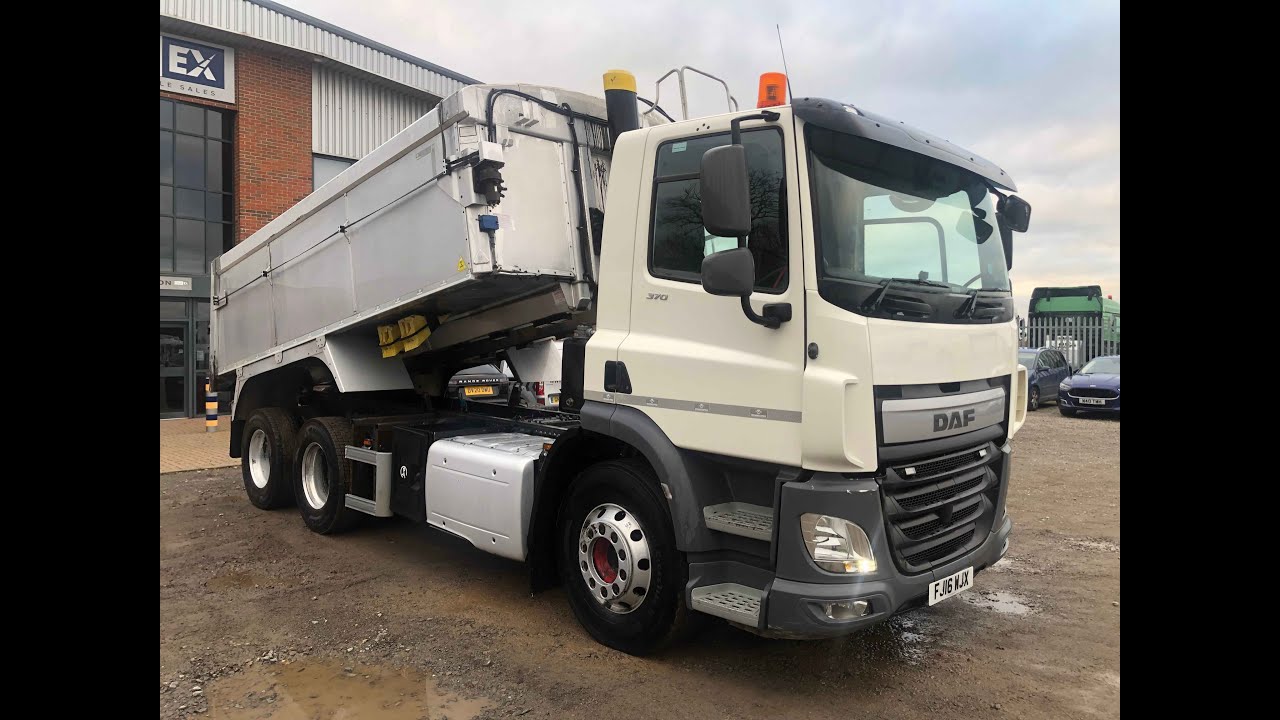 DAF CF370 *EURO 6* 6X4 ALUMINIUM INSULATED TIPPER 2016 - FJ16 WJX